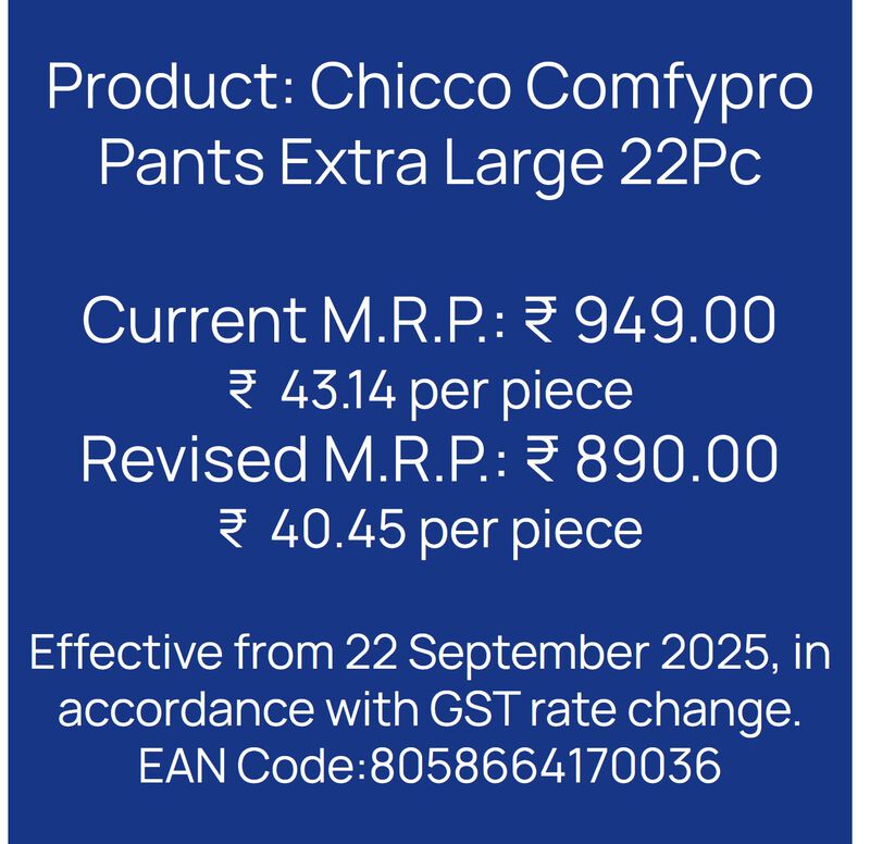 Chicco Comfypro Pants Extra Large 22 Pc image number 8